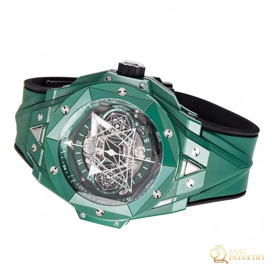 BBF Factory Hublot Big Bang Tattoo İkinci Nesil Yeşil Seramik: İşçilik Detayları Bir Bakışta Replika mı? - Makro Kadran ve İndeks İşçiliği