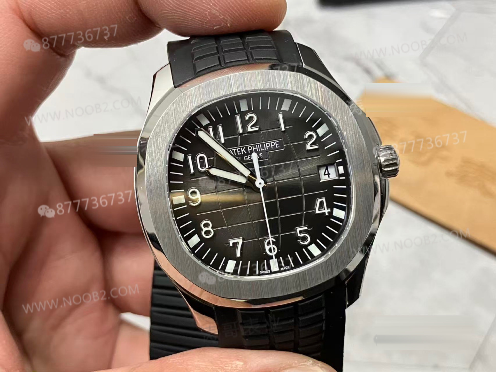 BBF Factory Patek Philippe 5167A siyah Aquanaut, tek parça 324 mekanizması ve SW kadranıyla tam modifiye: 3K Factory'i alt eder mi? — 3. fotoğraf