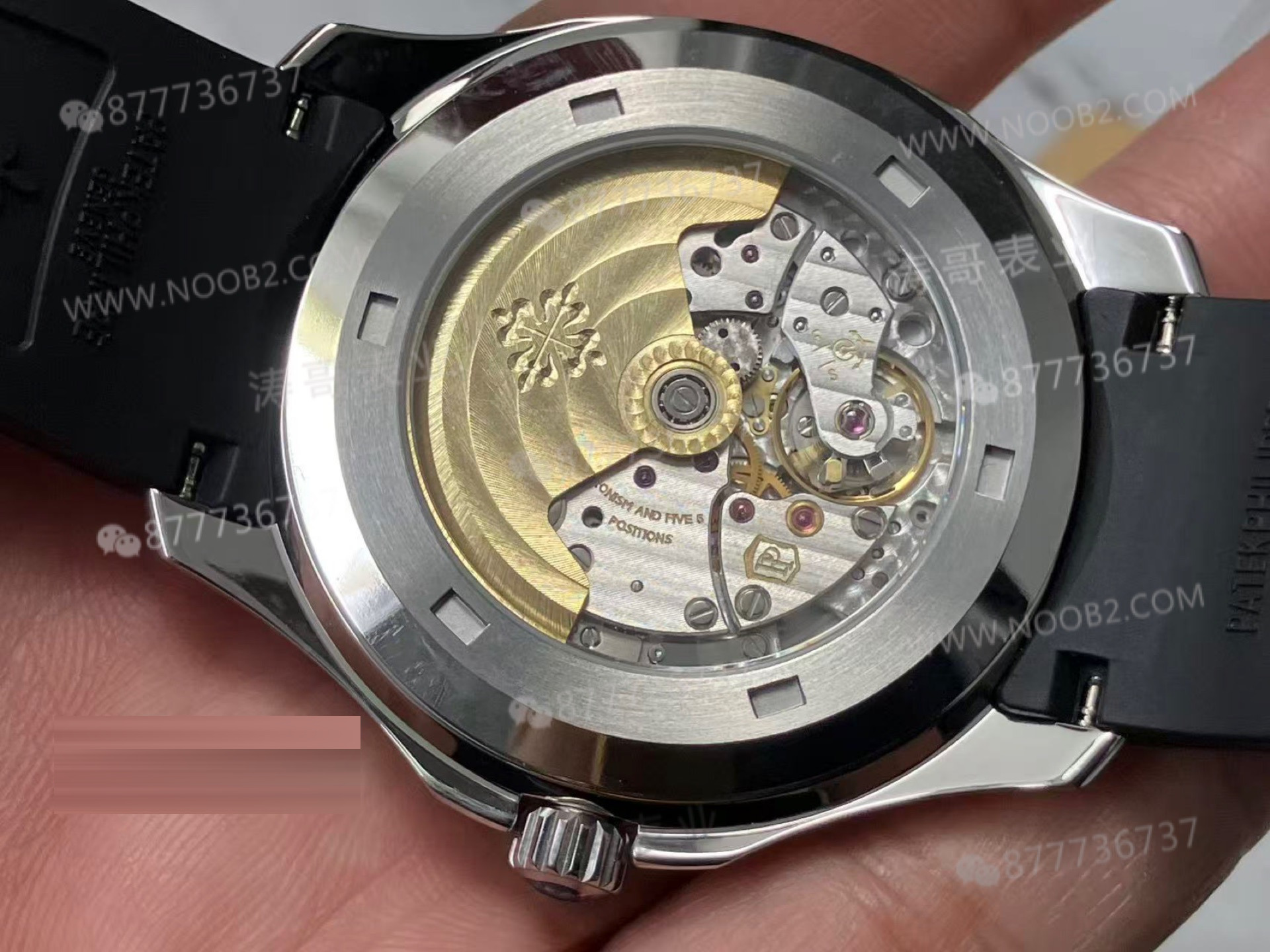 BBF Factory Patek Philippe 5167A siyah Aquanaut, tek parça 324 mekanizması ve SW kadranıyla tam modifiye: 3K Factory'i alt eder mi? — 7. fotoğraf