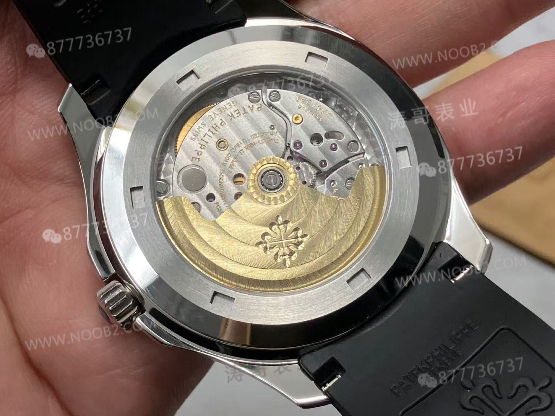 BBF Factory Patek Philippe 5167A siyah Aquanaut, tek parça 324 mekanizması ve SW kadranıyla tam modifiye: 3K Factory'i alt eder mi? — 8. fotoğraf