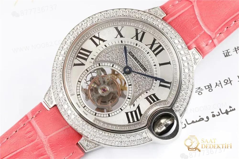 BBR Cartier Ballon Bleu Tourbillon 39 mm Kadın HPI00716 - Kasa Profili ve Kurma Kolu İncelemesi