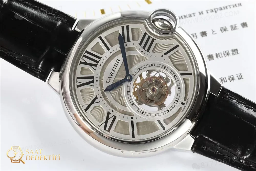 BBR Cartier Ballon Bleu Tourbillon Erkek W6920021 Saat İncelemesi - Kasa Profili ve Kurma Kolu İncelemesi