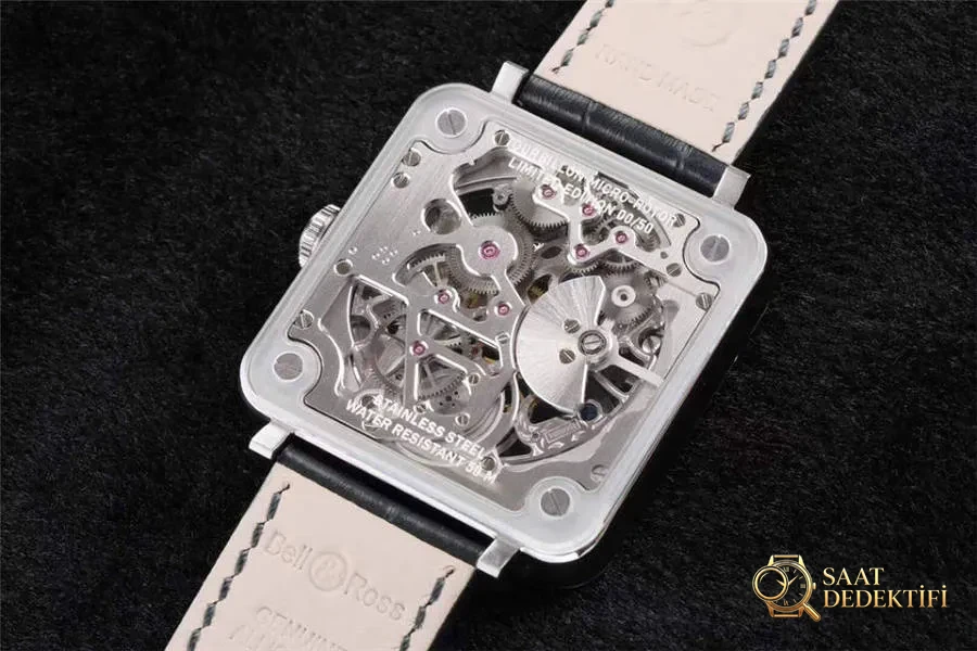 BBR Factory Bell&Ross BR-X2 Tourbillon üst segment koleksiyoner saati - Makro Kadran ve İndeks İşçiliği