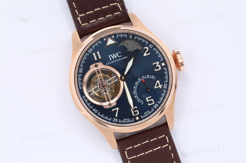 BBR Factory IWC Küçük Prens Pilot Serisi IW590303 Tourbillon Replika Saat, Rose Gold Renk — 4. fotoğraf