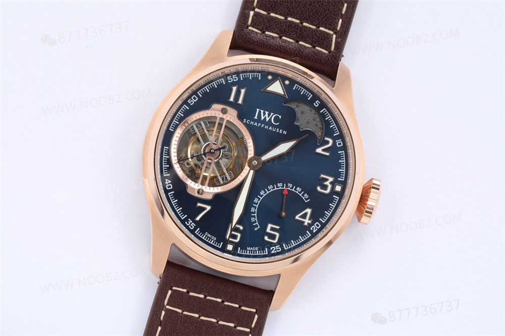 BBR Factory IWC Küçük Prens Pilot Serisi IW590303 Tourbillon Replika Saat, Rose Gold Renk — 5. fotoğraf