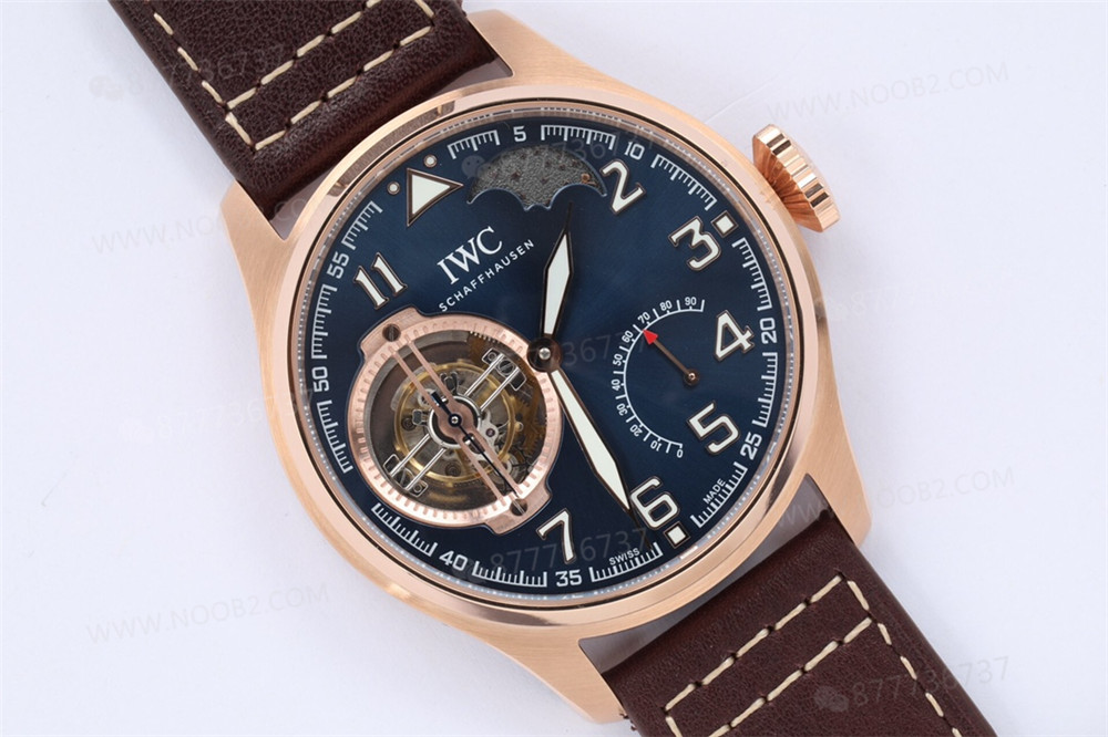 BBR Factory IWC Küçük Prens Pilot Serisi IW590303 Tourbillon Replika Saat, Rose Gold Renk — 6. fotoğraf
