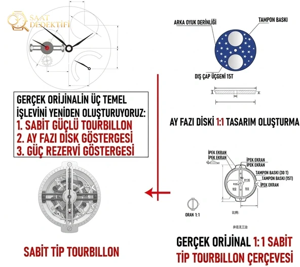 BBR Factory IWC Portugieser Tourbillon yeni ürün tanıtımı - Makro Kadran ve İndeks İşçiliği