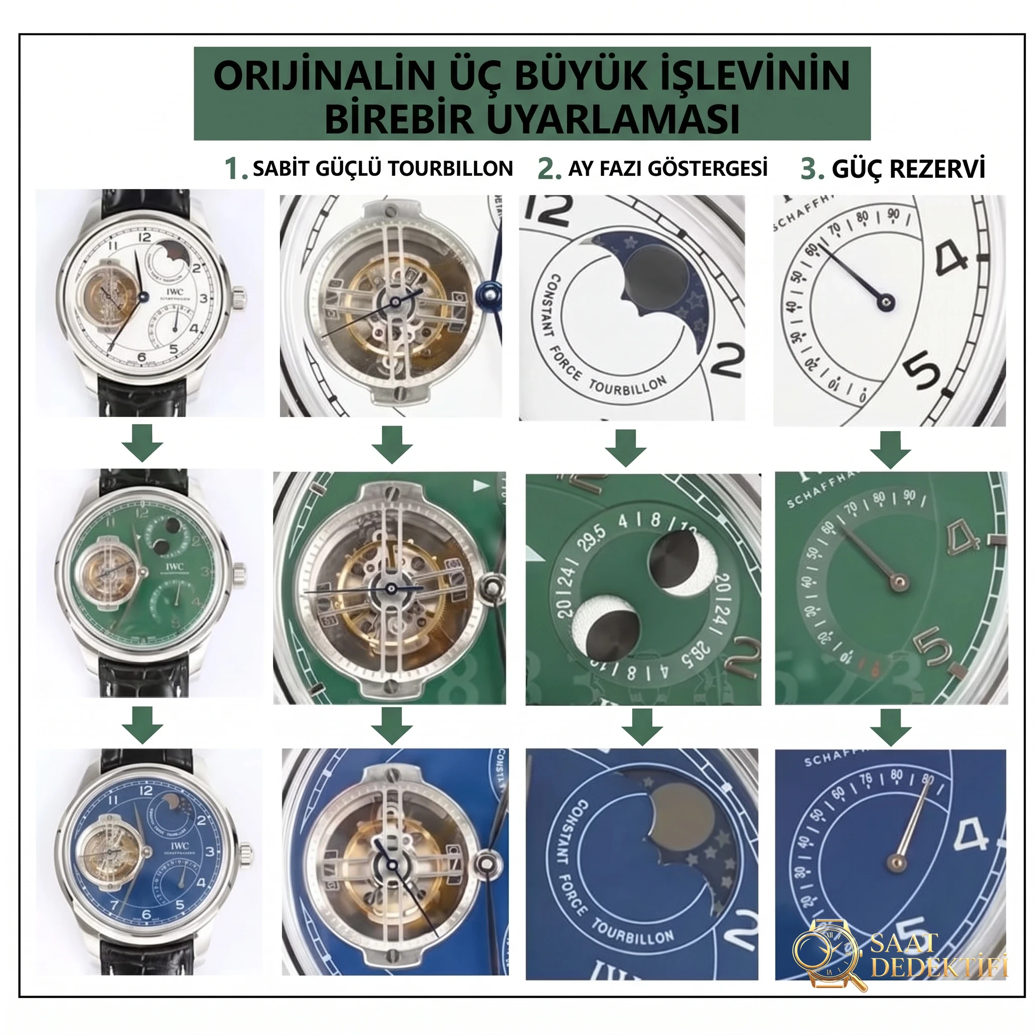 BBR Factory IWC Sabit Güç Tourbillon Saat Detaylı İncelemesi - Kadran Detayı ve Bezel İşçiliği