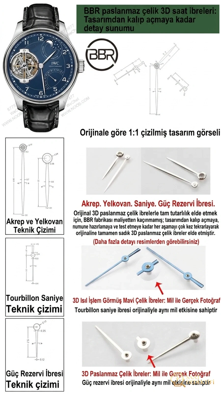 BBR Factory IWC Sabit Güç Tourbillon Saat Detaylı İncelemesi - Arka Kapak ve Mekanizma Detayı