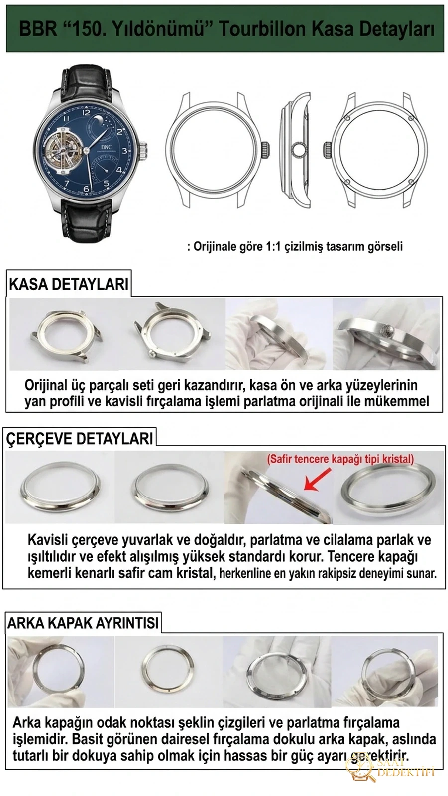 BBR Factory IWC Sabit Güç Tourbillon Saat Detaylı İncelemesi - Bilezik, Toka ve Klips Mekanizması