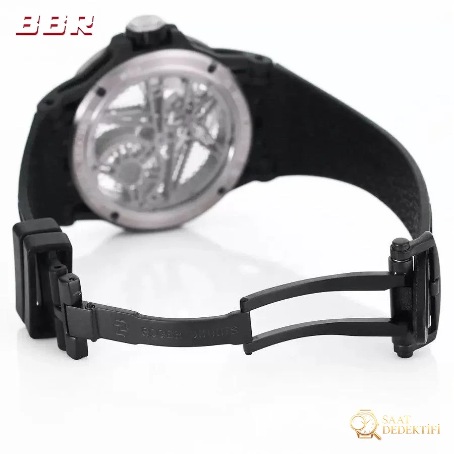 BBR Factory RD Roger Dubuis Excalibur Serisi RDDBEX0815 Tourbillon Kol Saati - Fosfor ve Super-LumiNova Gece Görünümü