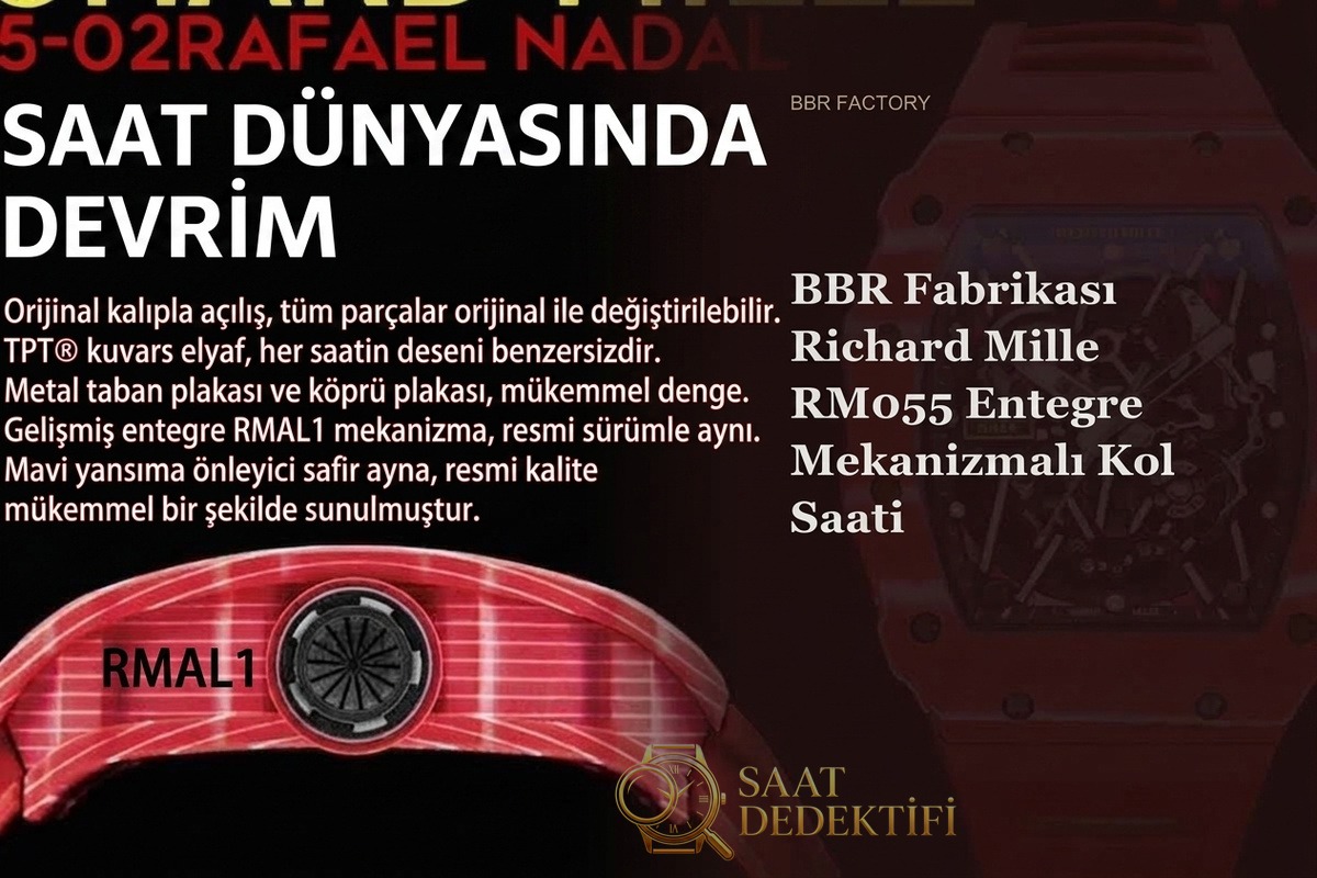 Richard Mille RM055 BBR Factory İncelemesi - Ön Görünüm ve Kasa Tasarımı
