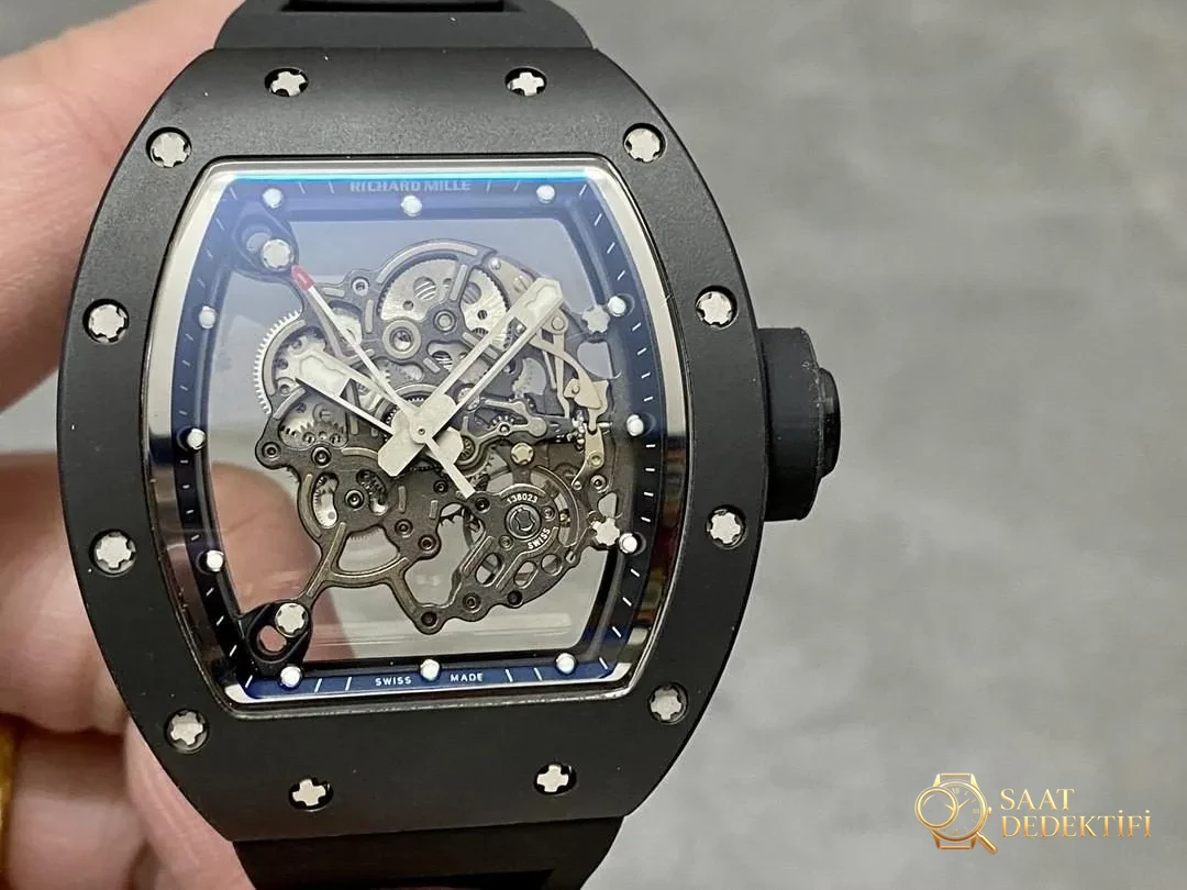 BBR Factory Richard Mille RM055 V3 yükseltilmiş sürümün fiyatı gerçekten çok cazip! - Kadran Detayı ve Bezel İşçiliği