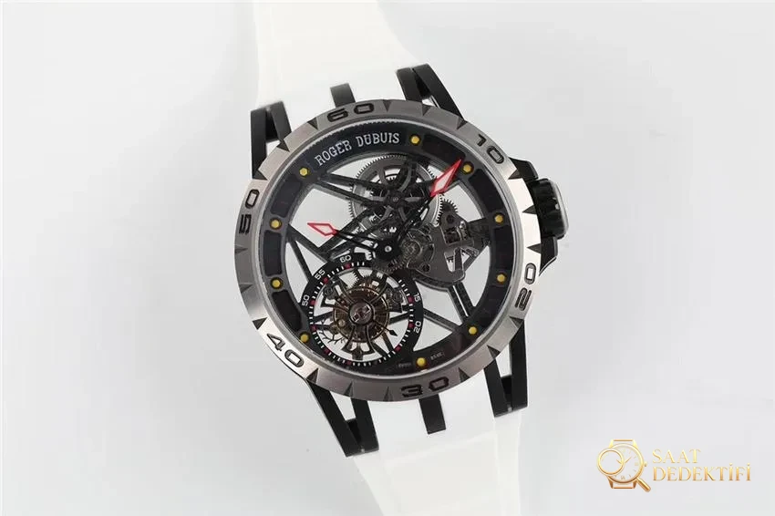 BBR Factory Roger Dubuis 0549 Titanyum Tourbillon 2020 Yeni Model Saat İncelemesi - Makro Kadran ve İndeks İşçiliği