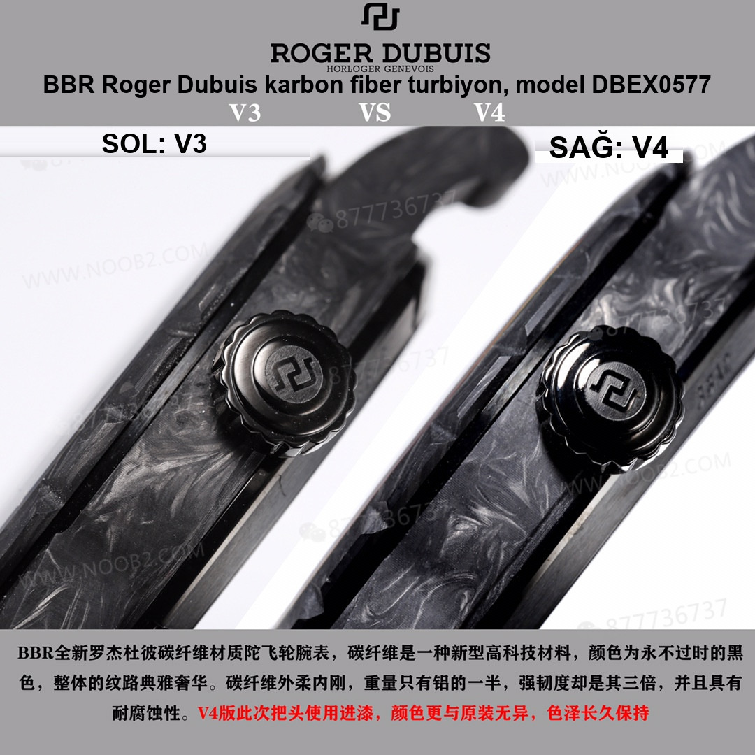 BBR Factory Roger Dubuis 0577 Tourbillon V4 sürümünde neler geliştirildi? — 6. fotoğraf