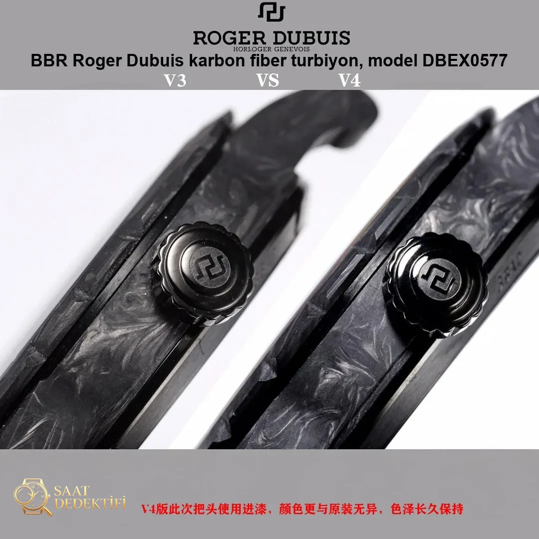 BBR Factory Roger Dubuis 0577 Tourbillon V4 sürümünde neler geliştirildi? - Makro Kadran ve İndeks İşçiliği