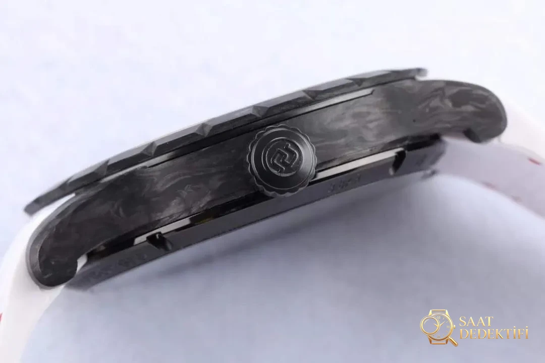 BBR Factory Roger Dubuis Excalibur DBEX0577 tourbillon karbon fiber saat - Makro Kadran ve İndeks İşçiliği