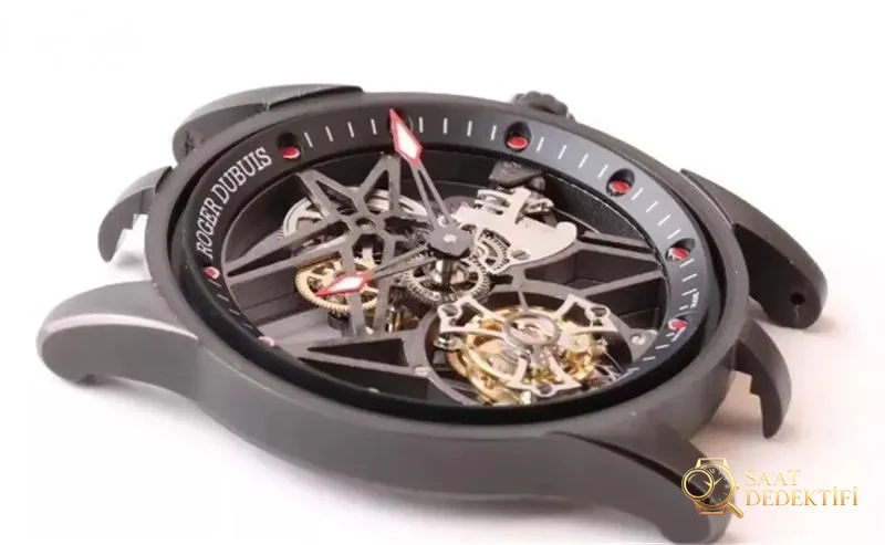 BBR Factory Roger Dubuis Excalibur Serisi Black Warrior Tourbillon Saat İncelemesi - Kadran Detayı ve Bezel İşçiliği
