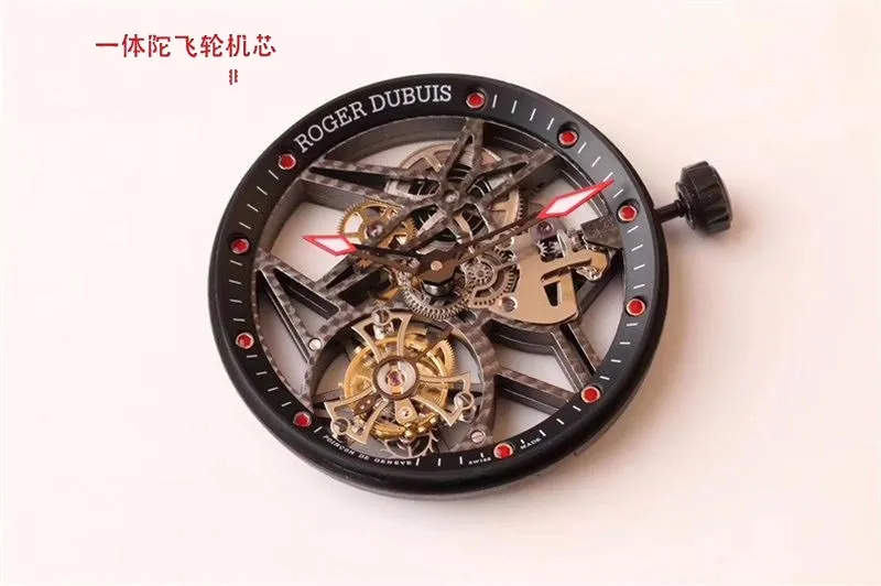 BBR Factory Roger Dubuis Excalibur Serisi Black Warrior Tourbillon Saat İncelemesi - Arka Kapak ve Mekanizma Detayı