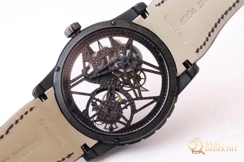 BBR Factory Roger Dubuis Excalibur Serisi Black Warrior Tourbillon Saat İncelemesi - Makro Kadran ve İndeks İşçiliği
