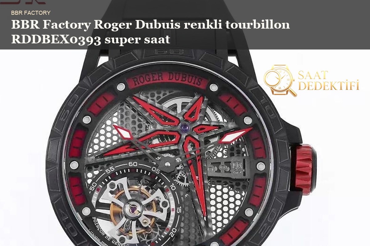 BBR Factory Roger Dubuis renkli tourbillon RDDBEX0393 super saat - ön görünüm