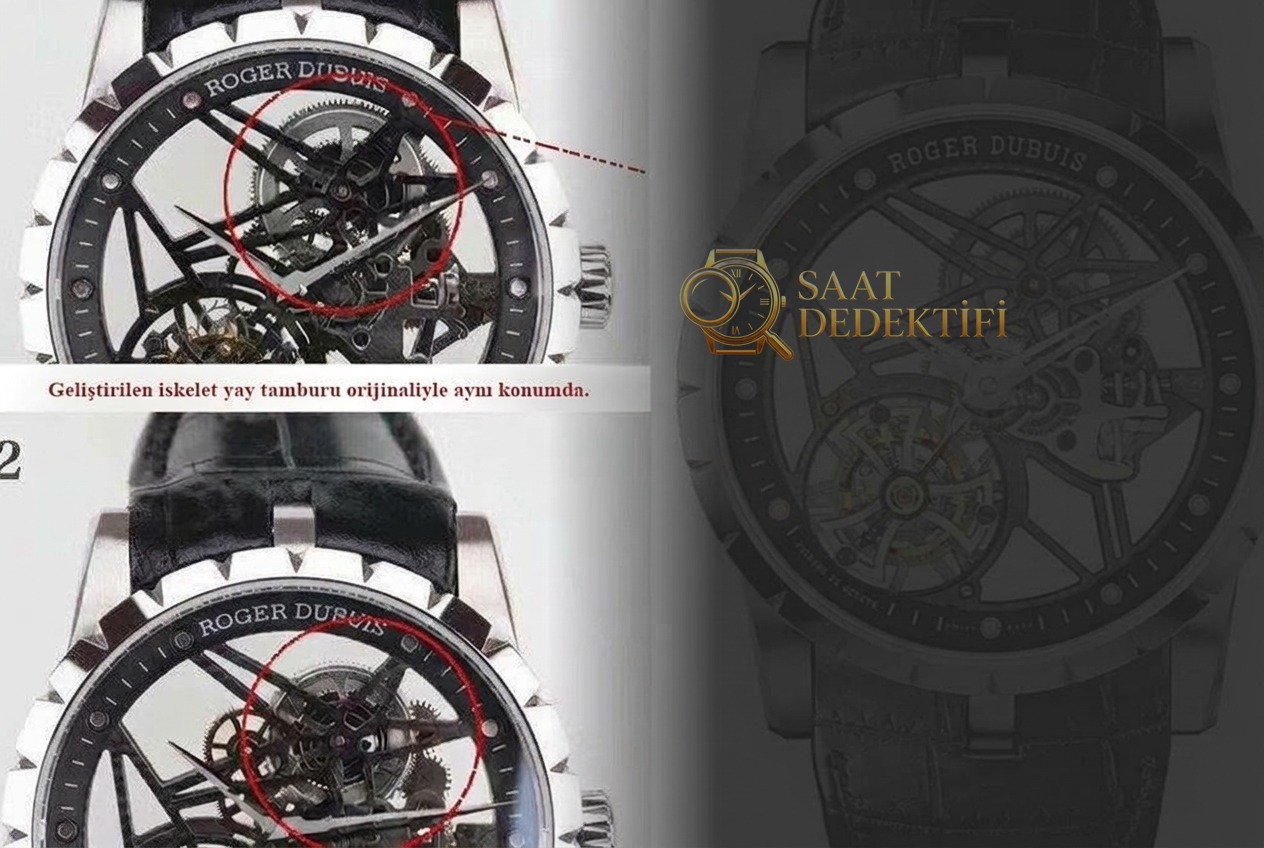 BBR Factory Roger Dubuis Renkli Tourbillon Kordon ve Toka Detayları İncelemesi - ön görünüm