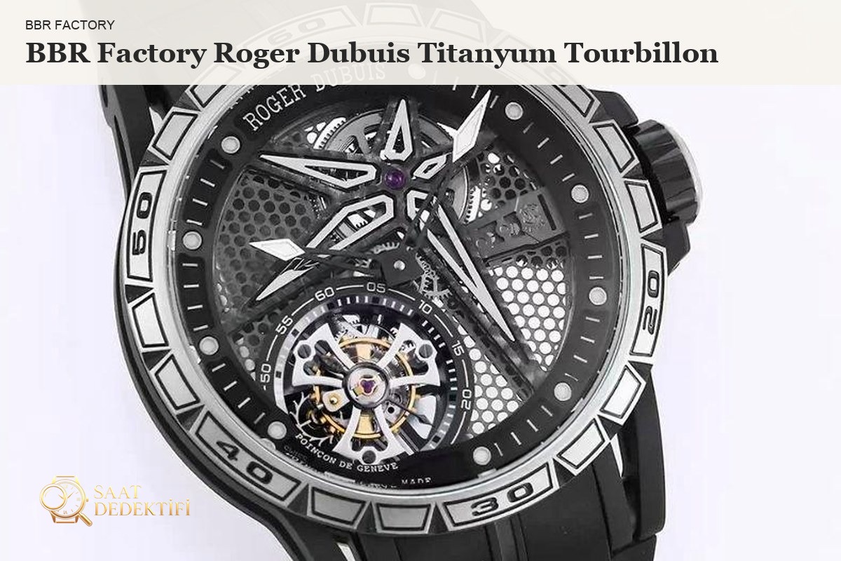 BBR Factory Roger Dubuis Titanyum T Mekanizma ve Kalibre Analizi - ön görünüm