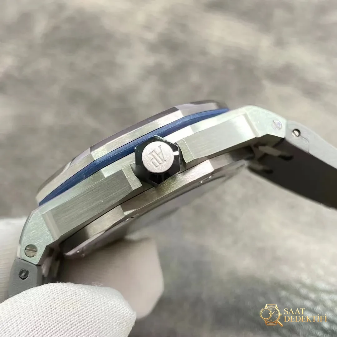 BF Factory Audemars Piguet AP15720 gri/mavi/yeşil kadranlı yeni replika saat - Kasa Çeliği ve Polisaj Kalitesi