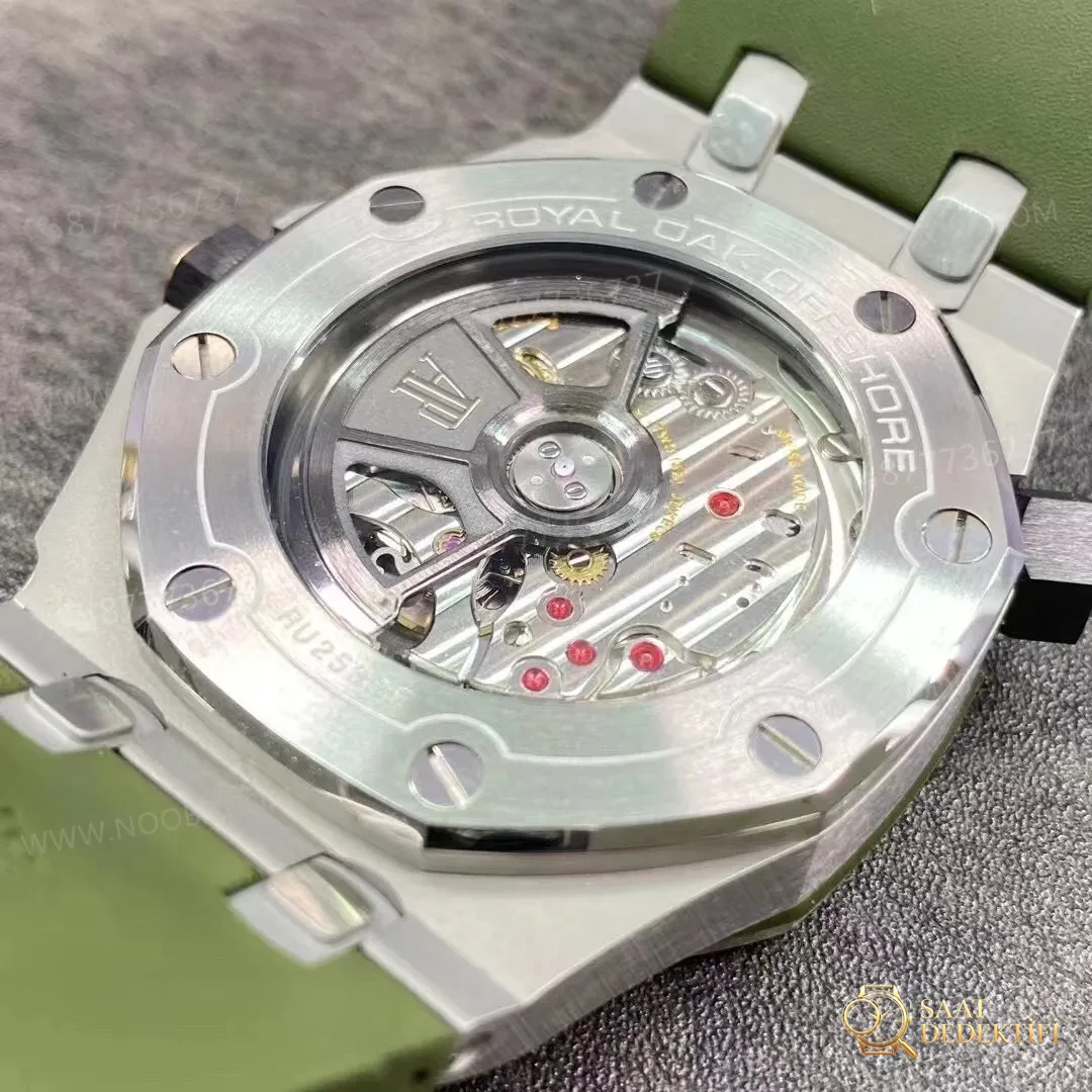 BF Factory Audemars Piguet AP15720 gri/mavi/yeşil kadranlı yeni replika saat - Cam Yansıma Önleyici (AR) Kaplama