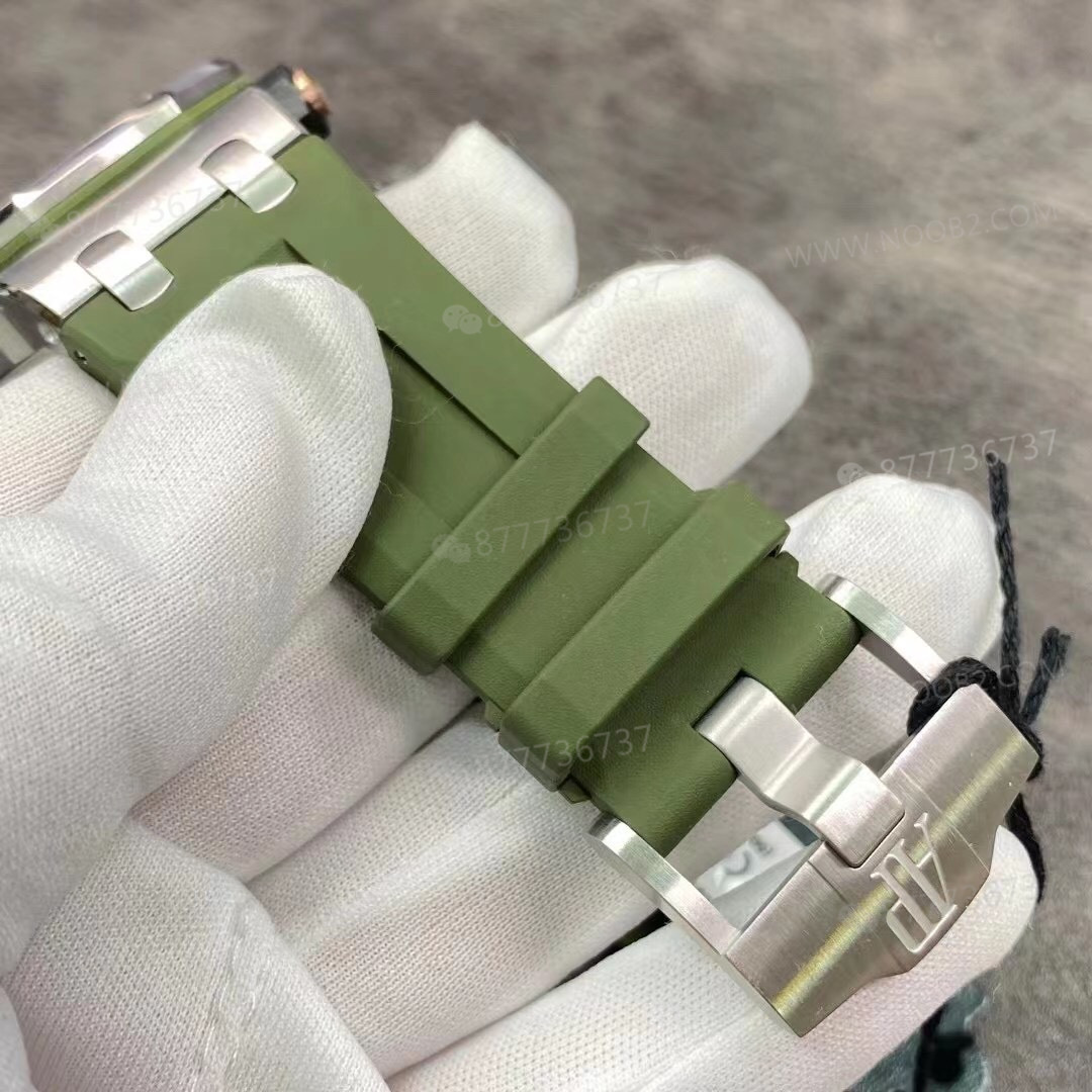 BF Factory Audemars Piguet AP15720 gri/mavi/yeşil kadranlı yeni replika saat — 24. fotoğraf