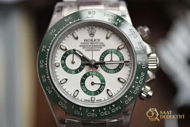 Replika Rolex Daytona Yeşil Seramik Bezel