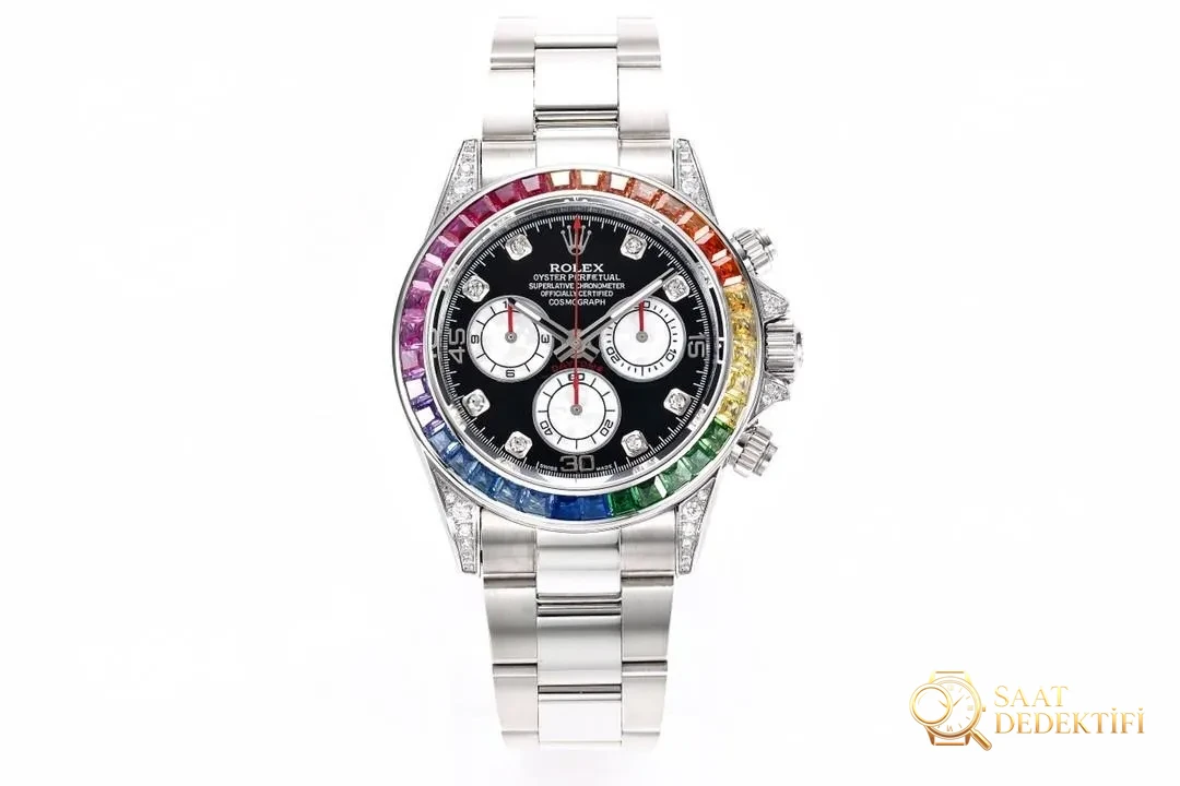 BL Factory Rolex Rainbow Daytona replikası nasıl? - Arka Kapak ve Mekanizma Detayı
