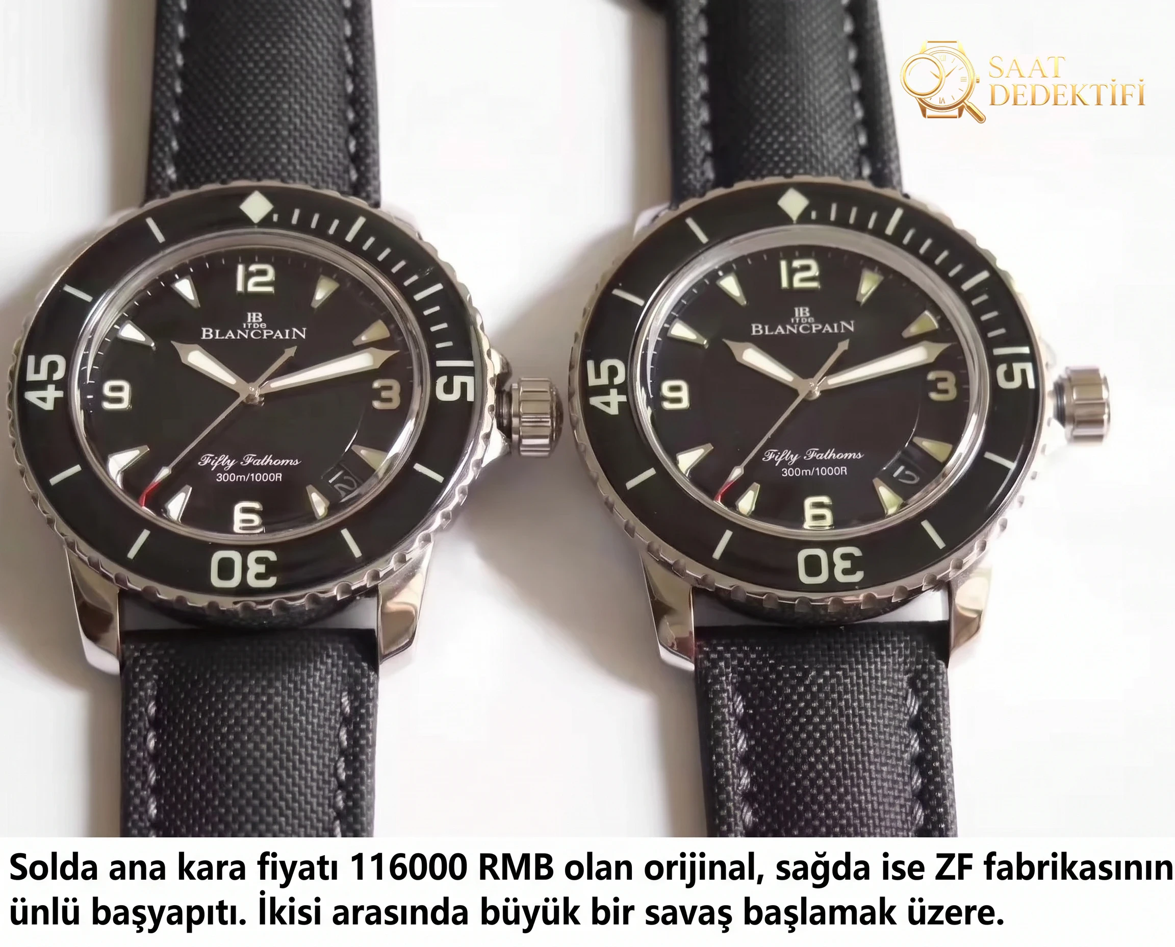 Blancpain replika saatini en iyi hangi fabrika yapıyor? - Kadran Detayı ve Bezel İşçiliği