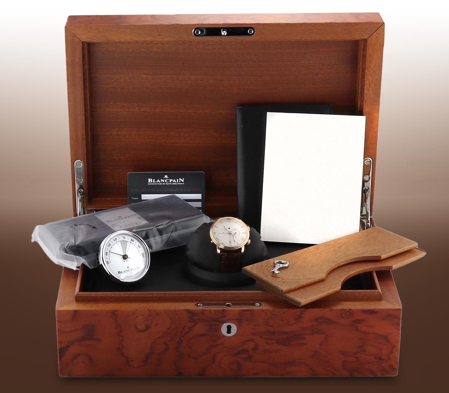 Blancpain Villeret Reveil GMT İnceleme Humidor Kutu Ambalaj
