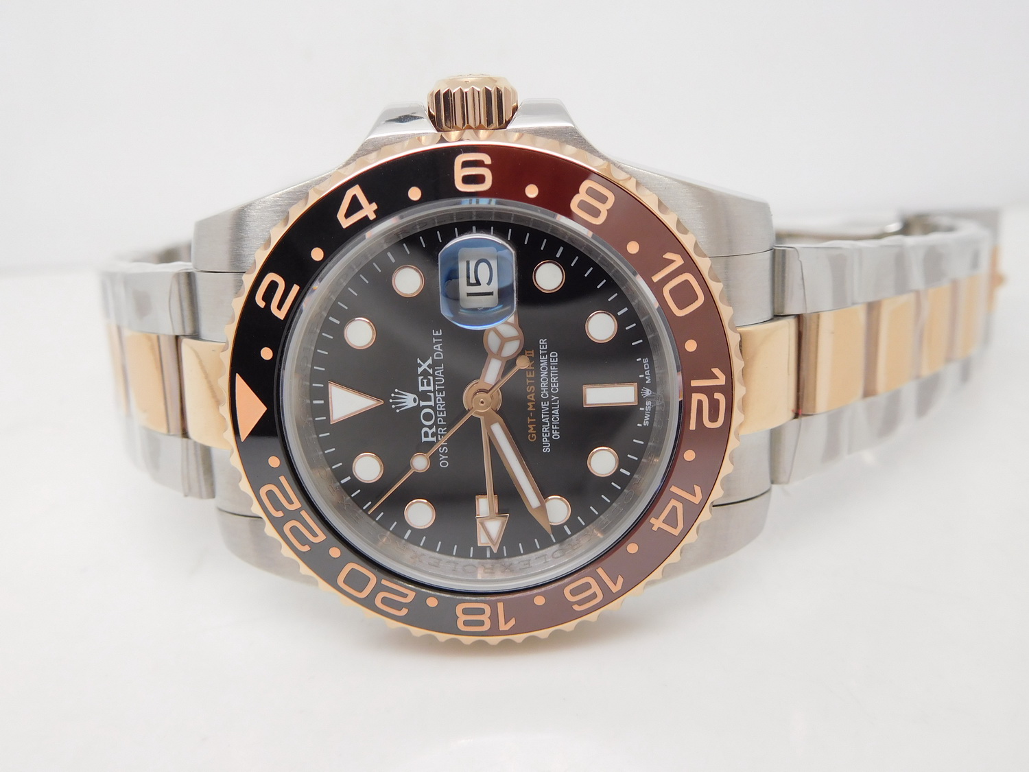 Replika Rolex GMT Master II Kahverengi Siyah
