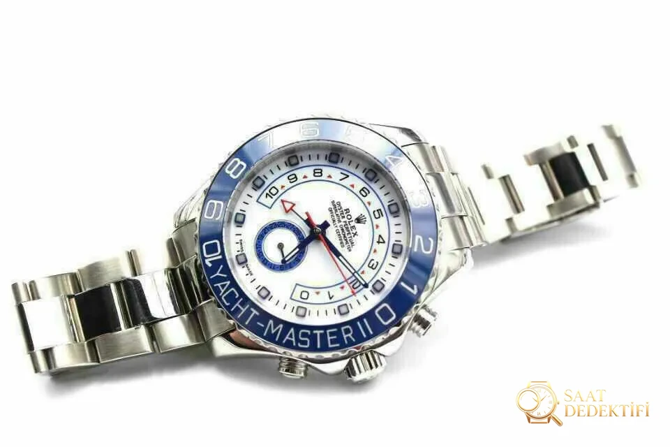 Replika Rolex Yacht-Master II 116680 Beyaz Kadran