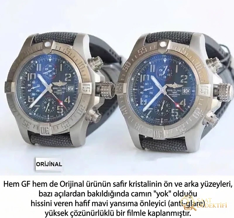 Breitling Avenger orijinal ile detaylı görünüm karşılaştırması - Bilekte Duruş ve Kasa Orantısı