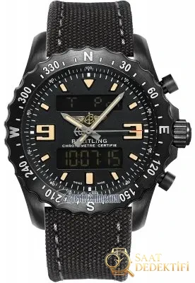 Siyah Breitling Askeri Saat