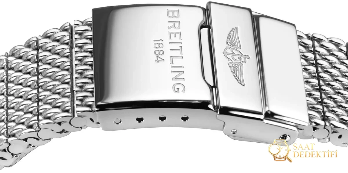 Breitling çelik mesh bilezik ve toka 152a