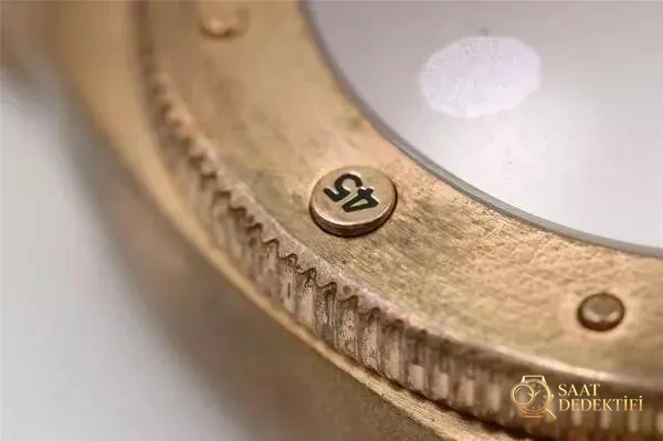 Bronz Panerai: VS Factory Panerai PAM382 replika saatin detaylı söküm incelemesi - Kasa Profili ve Kurma Kolu İncelemesi