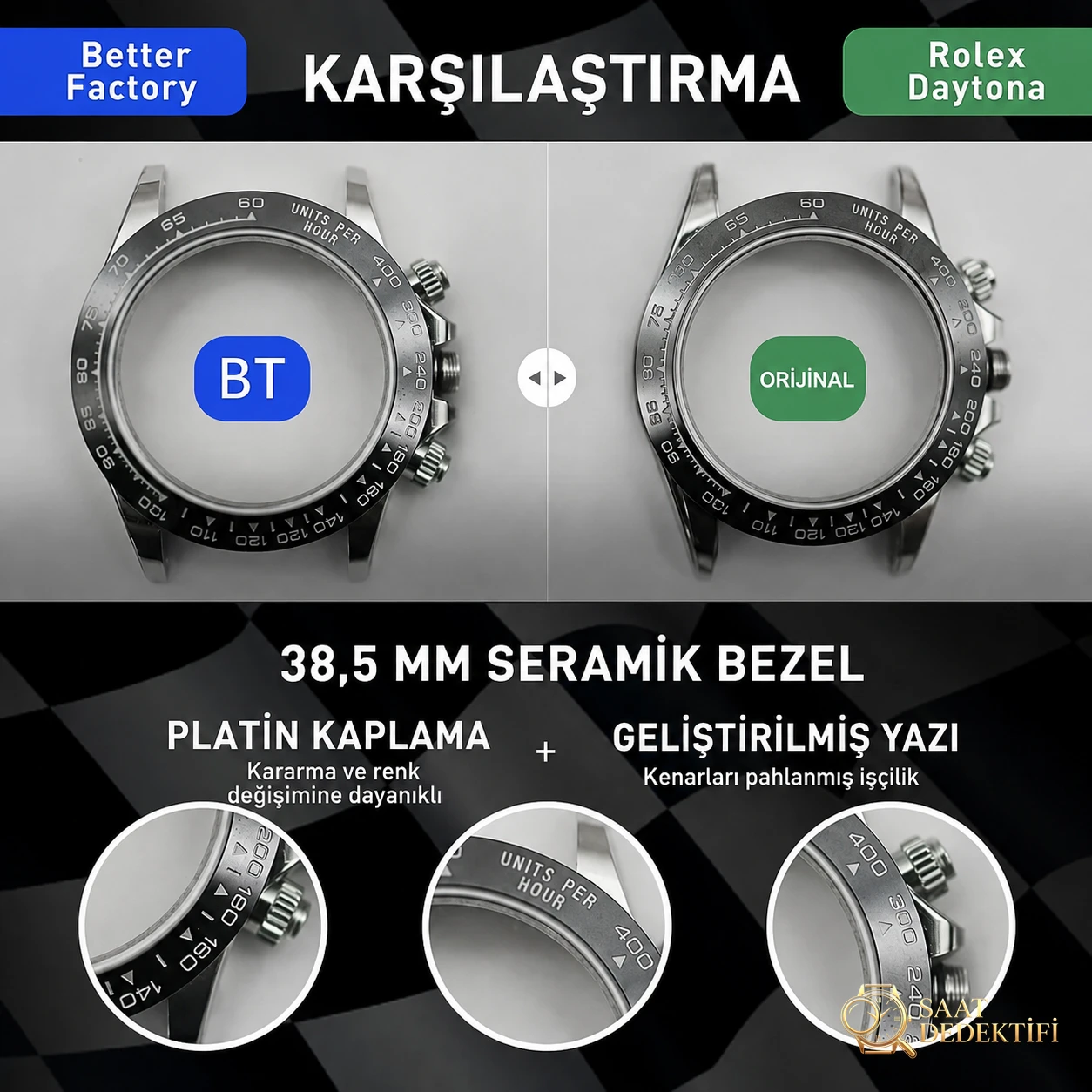 BT Factory Orijinal ile Karşılaştırma - Klips Kilidi ve Lazer Damgalar