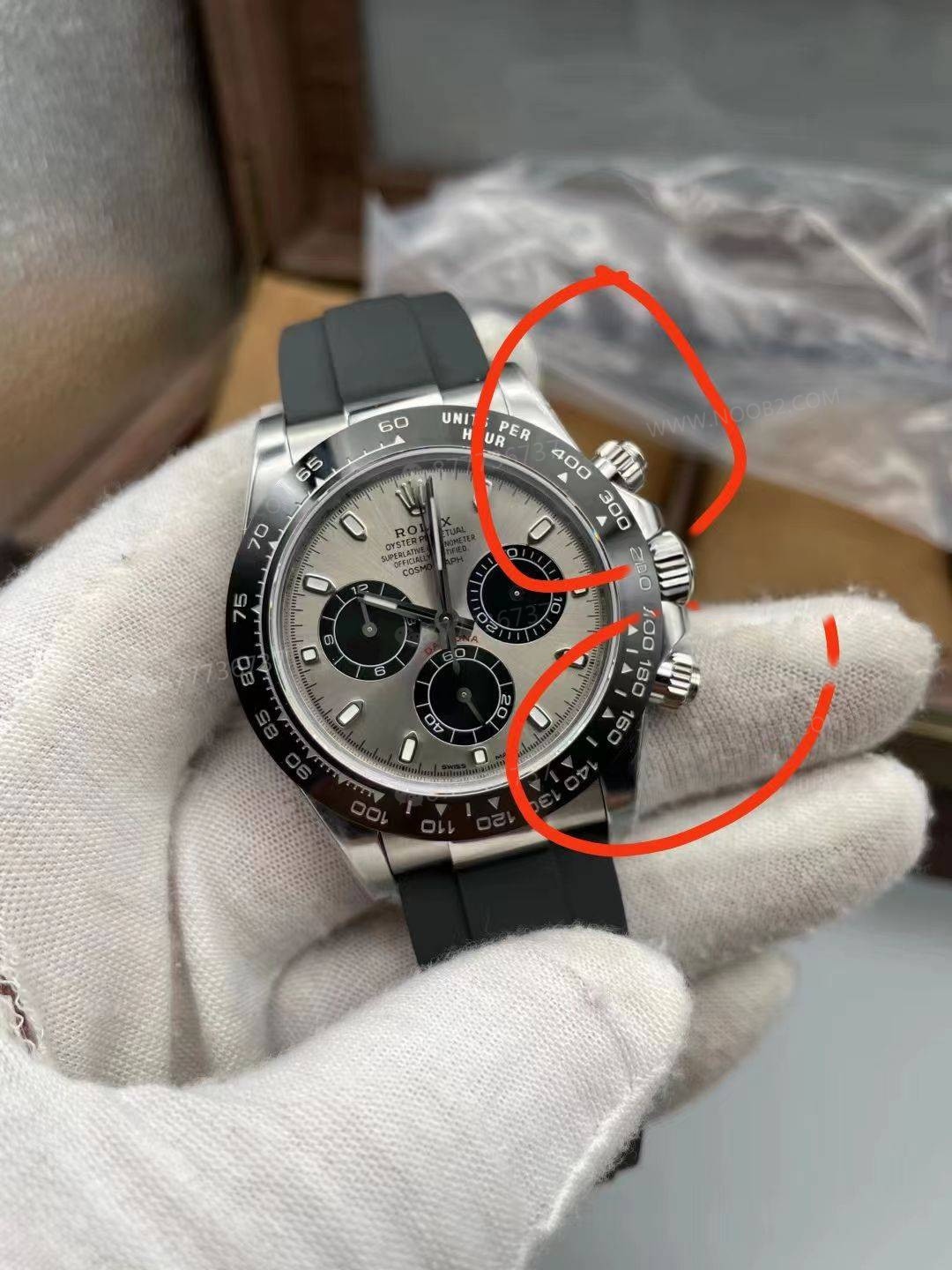 BT Factory Rolex Daytona 4130 mekanizma: gri kauçuk Daytona, beyaz altın Daytona, sarı altın Daytona nasıl seçilir? — 3. fotoğraf