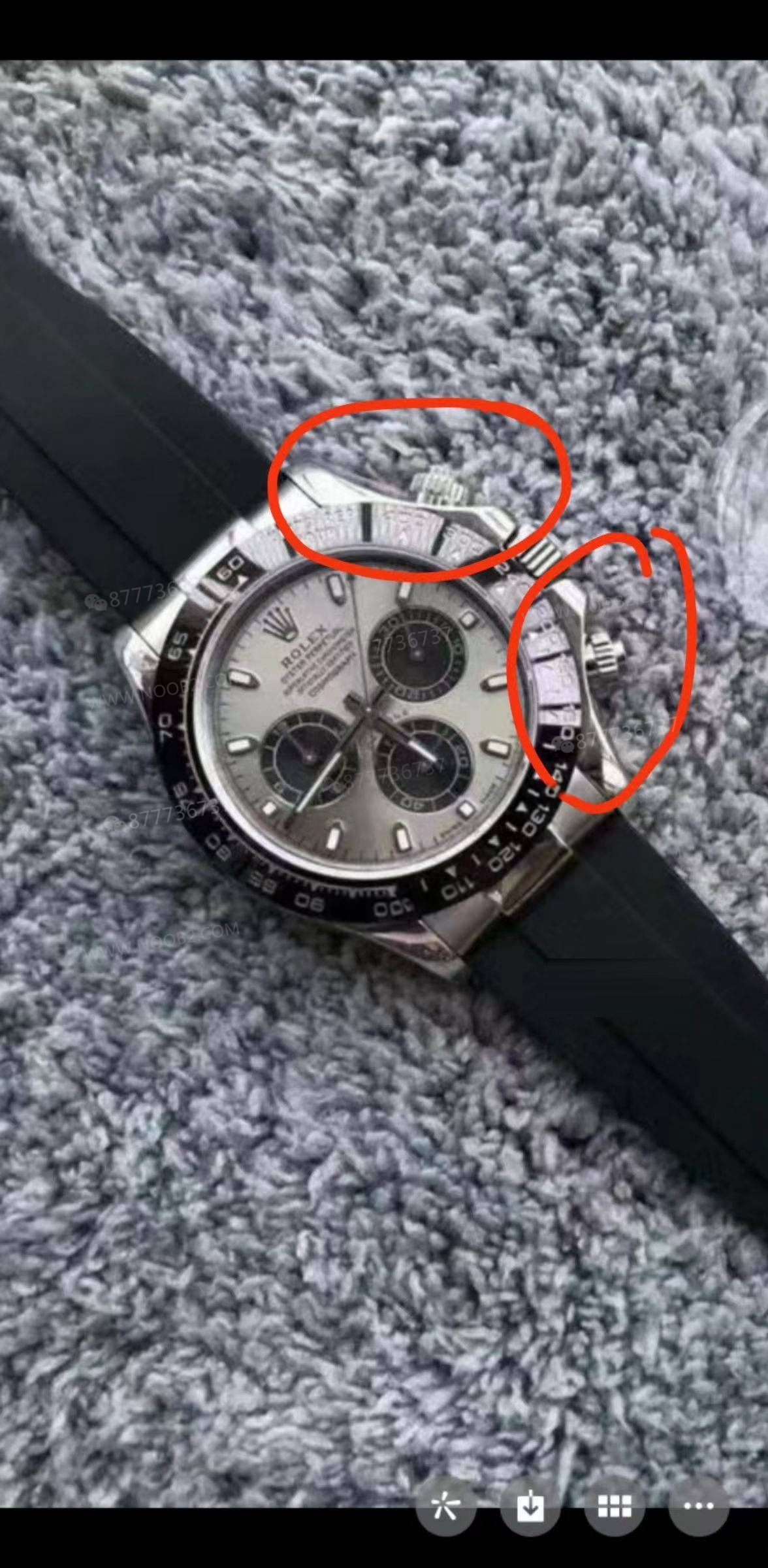 BT Factory Rolex Daytona 4130 mekanizma: gri kauçuk Daytona, beyaz altın Daytona, sarı altın Daytona nasıl seçilir? — 4. fotoğraf