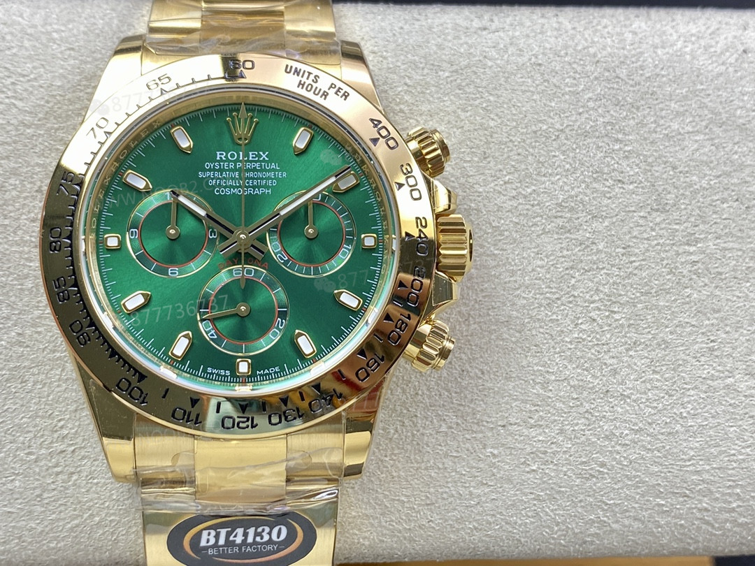 BT Factory Rolex yeşil altın Daytona'nın 4130 mekanizmasının kalitesi nasıl? — 3. fotoğraf