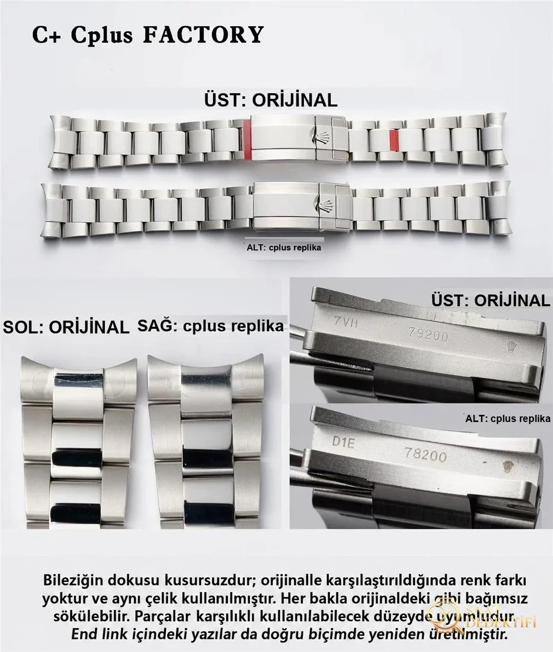 C+ (Cplus) Rolex GMT Cola bezel: yükseltilmiş 3285 mekanizması ile Clean arasında nasıl seçim yapılır? Yazının sonunda gerçek-replika karşılaştırması var - Kadran İbreleri ve Saniye Akışı