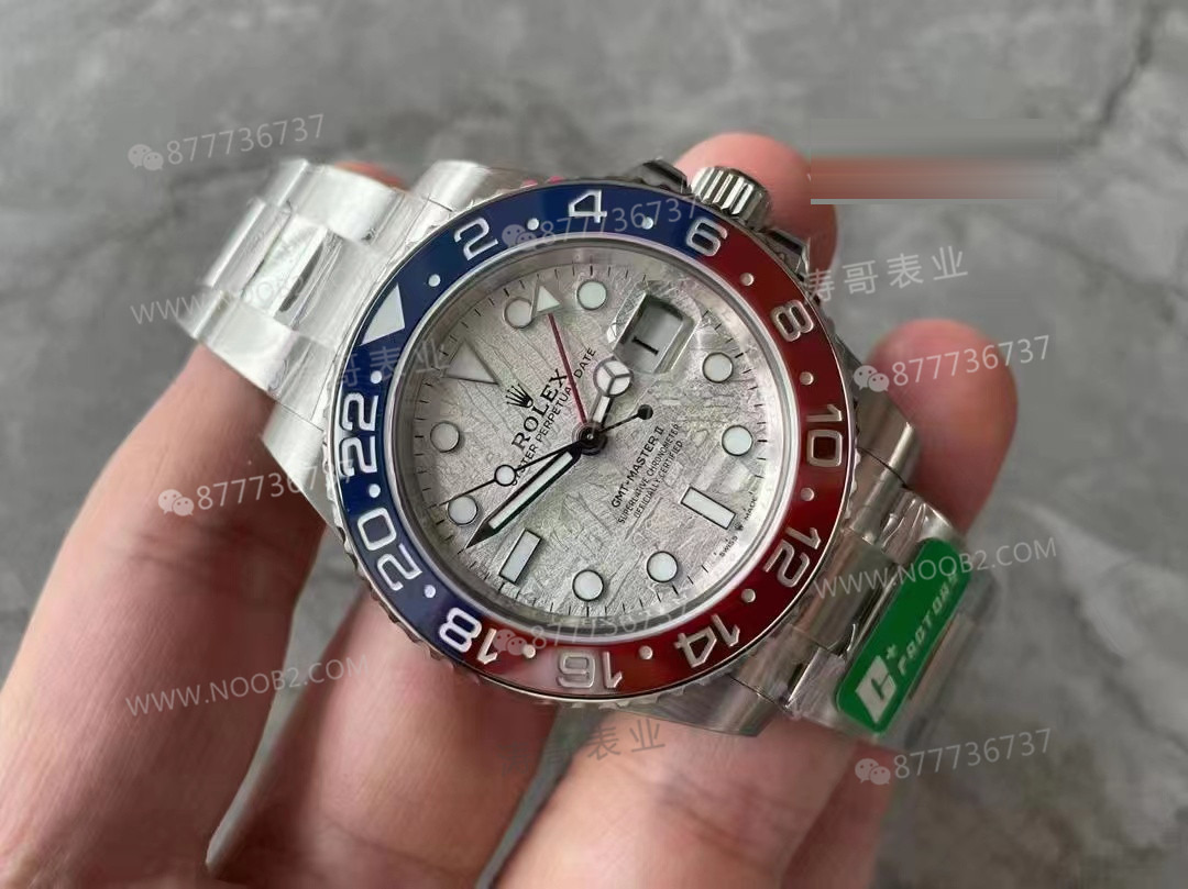 C+ fabrikası Rolex GMT kola bezelli göktaşı kadranlı 3285 mekanizmalı model: Fonksiyonlar birebir tutacak mı? — 3. fotoğraf