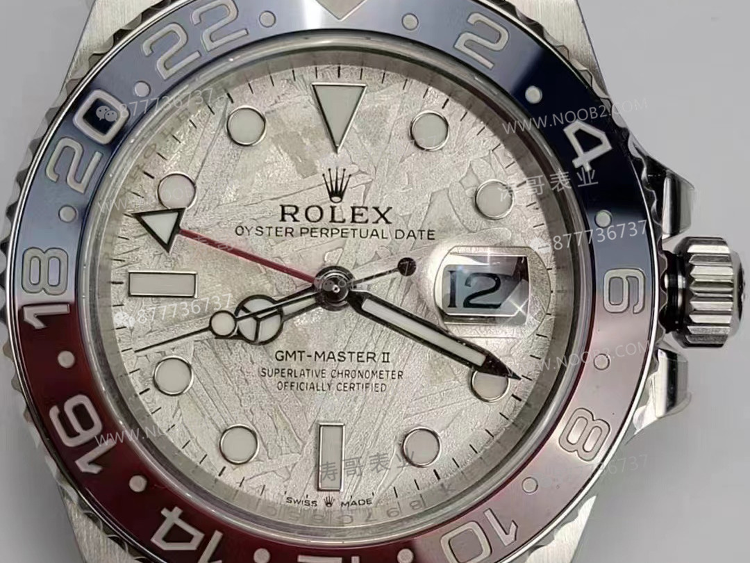 C+ fabrikası Rolex GMT kola bezelli göktaşı kadranlı 3285 mekanizmalı model: Fonksiyonlar birebir tutacak mı? — 10. fotoğraf