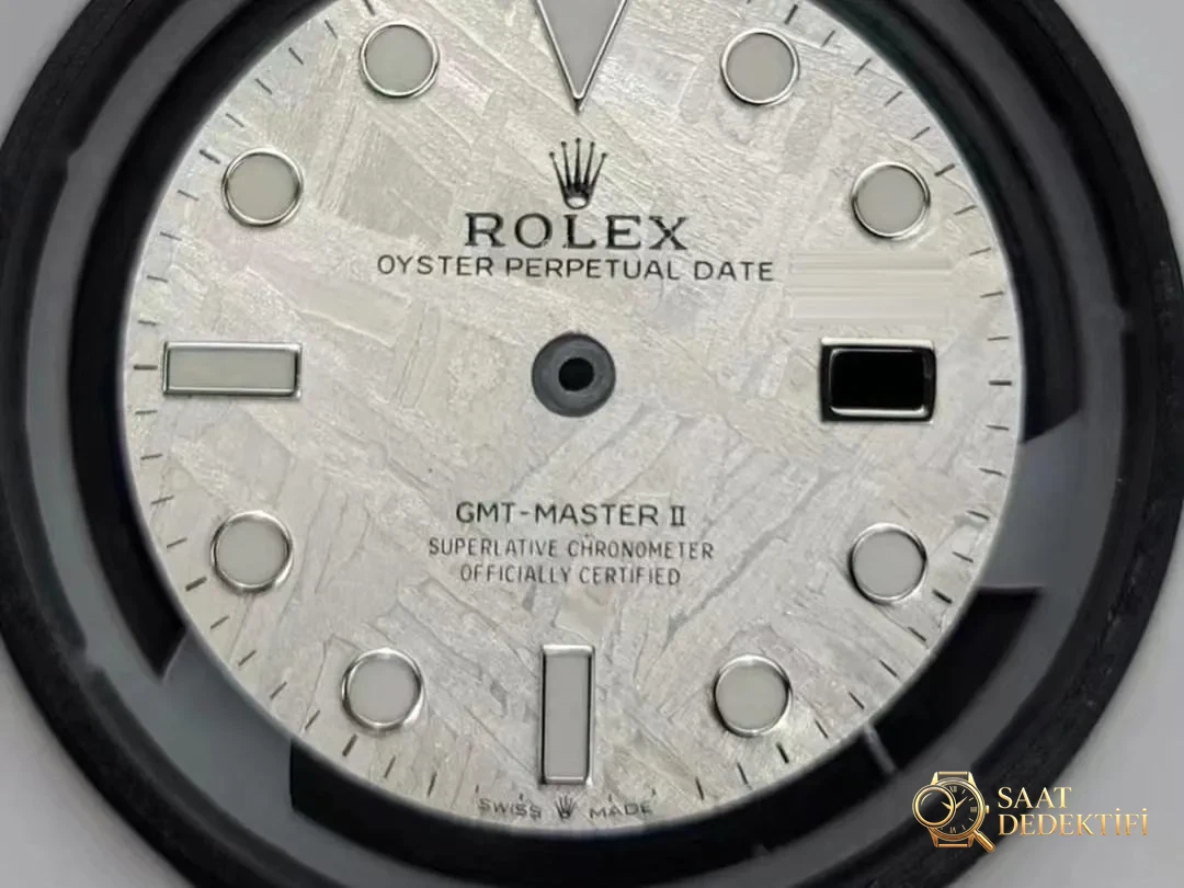 C+ fabrikası Rolex GMT kola bezelli göktaşı kadranlı 3285 mekanizmalı model: Fonksiyonlar birebir tutacak mı? - Kadran İbreleri ve Saniye Akışı