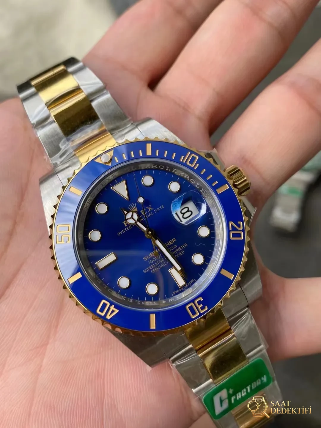 C+ Factory Two Tone Submariner Hakkında - Arka Kapak ve Mekanizma Detayı