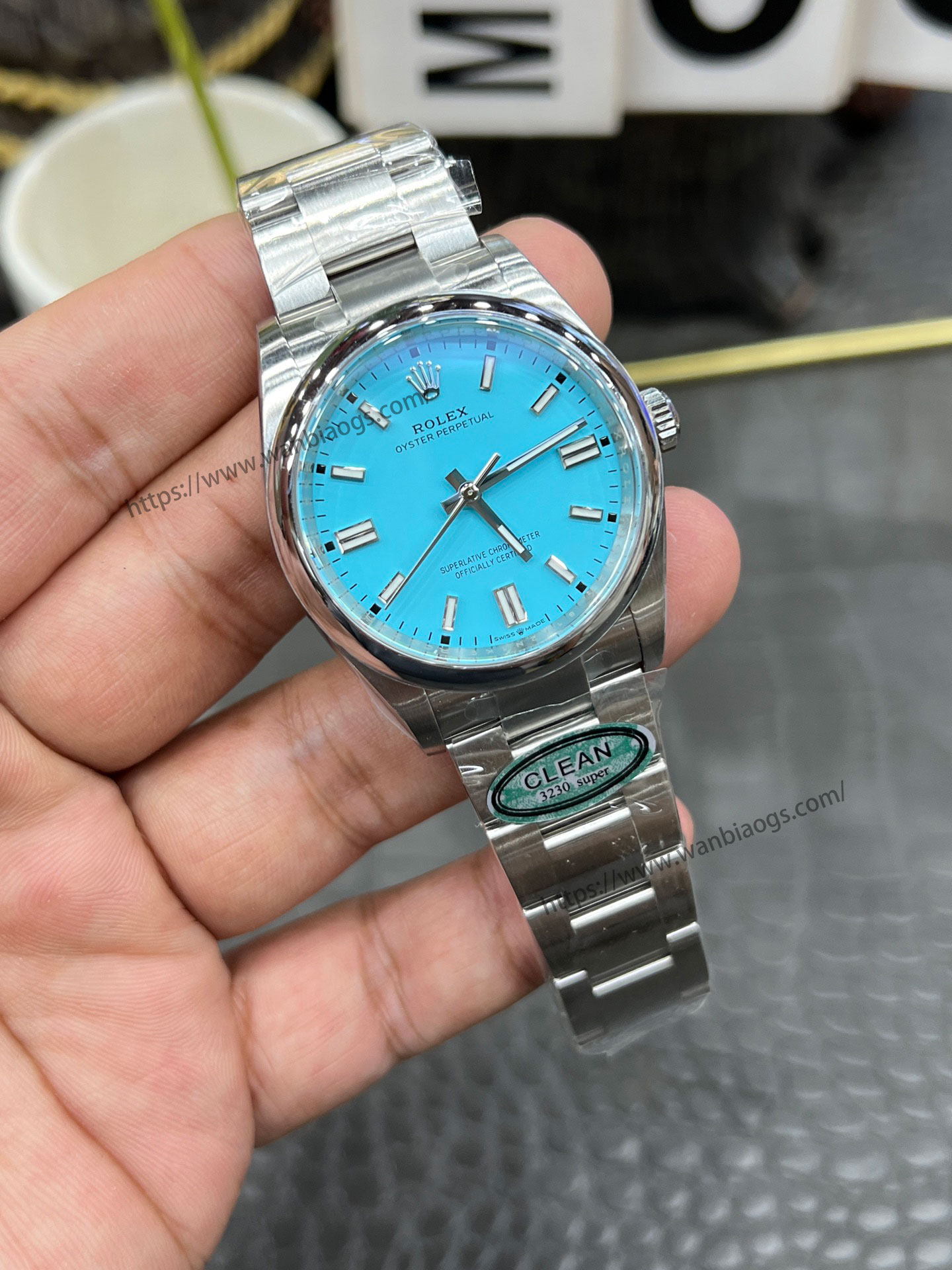 C Rolex Oyster Perpetual serisi / 36 mm mavi kadran / Shanghai 3230 tam otomatik boşluksuz mekanik mekanizmalı — 1. fotoğraf